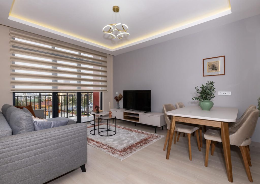 1+1 Daire (55m2) - Salon ve Yemak Alanı